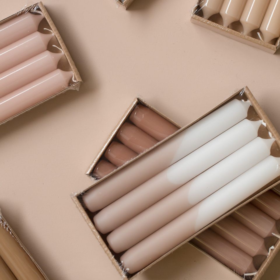 Rustik Lys Dipped Candles - Diverse Kleuren