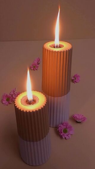 Rustik Lys Outdoor Pilaar Grooved (M) - Buitenkaars