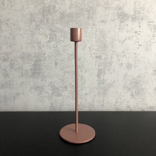 Branded By - Kandelaar Sprietje 23cm hoog - Roze