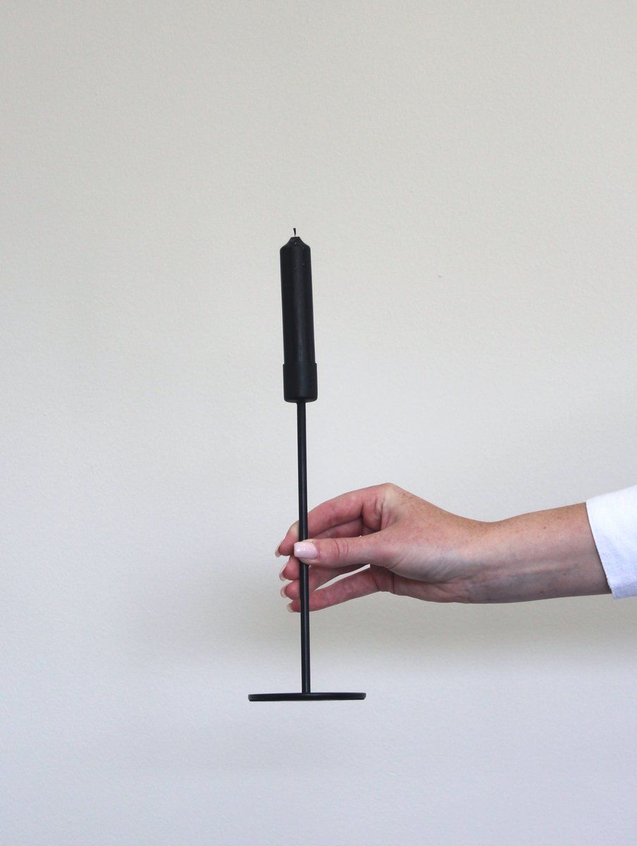 Branded By - Kandelaar Sprietje 23cm hoog - Black