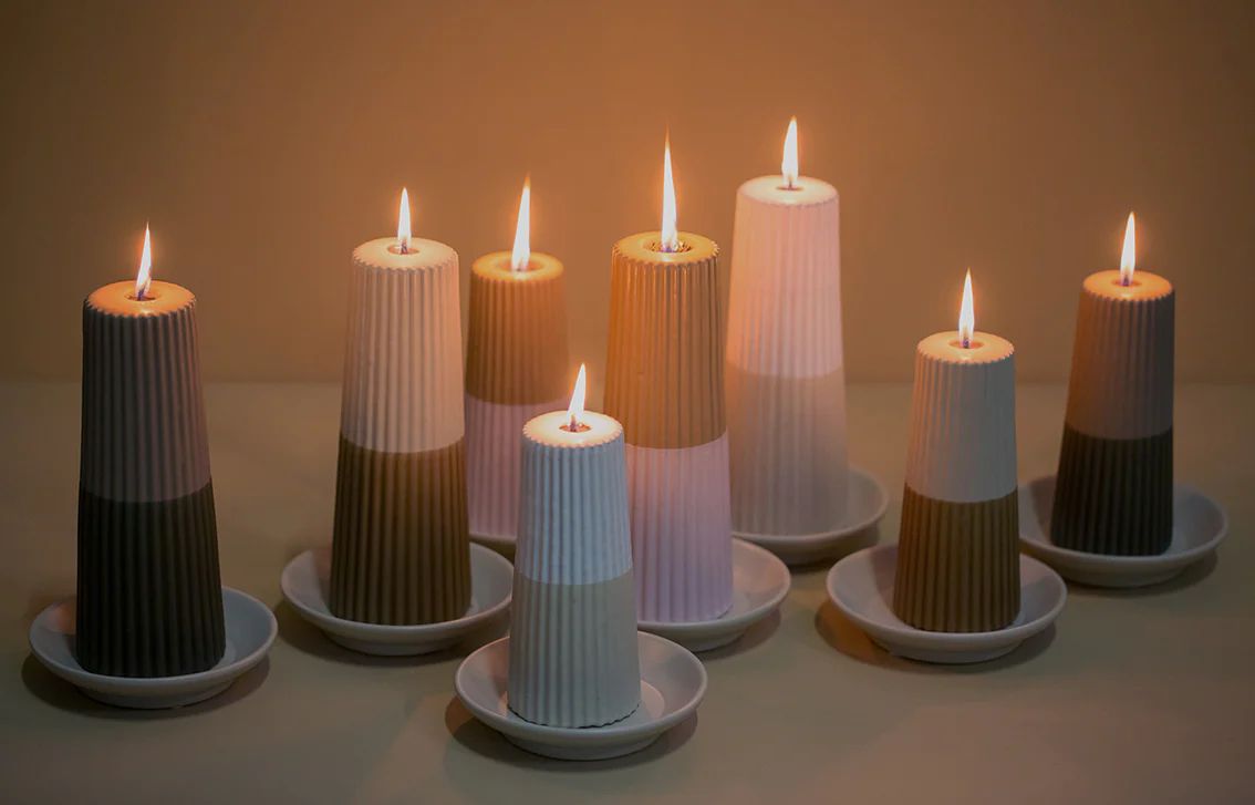 Rustik Lys Outdoor Pilaar Grooved (L) - Buitenkaars