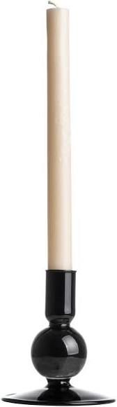 Gusta - Dinerkaarshouder Glas 11cm hoog - Zwart
