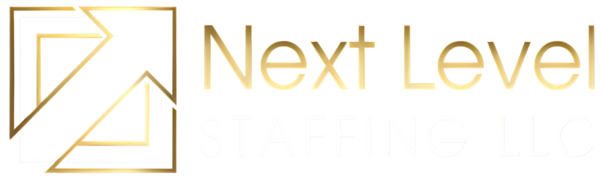 Gold logo: Square frame with upward arrows.