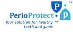 The logo for perio protect is a solution for healthy teeth and gums.