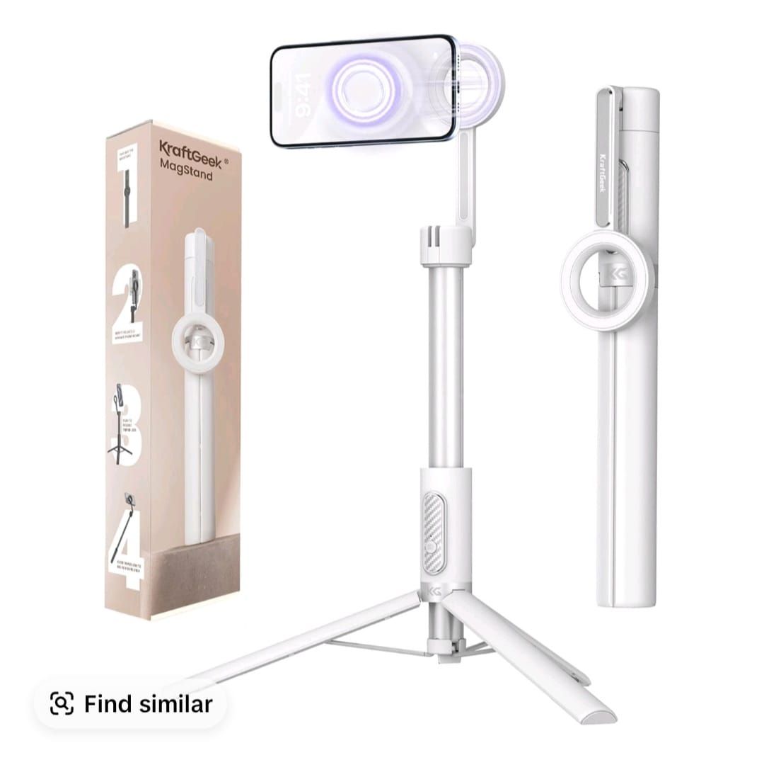 Magnetic Phone Tripod for iPhone Magsafe, 64” Selfie Stick Tripod Stand with Remote, Travel Cell Phone Stand for iPhone 17 Pro Max