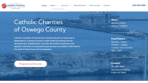 Catholic charities of oswego county is a website for catholic charities of oswego county.