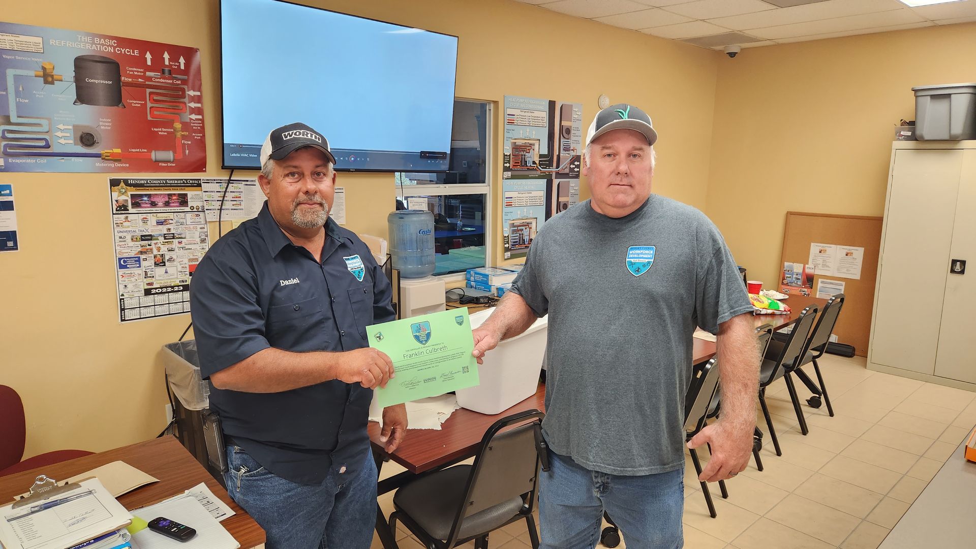 HVAC Student in Florida with certificate