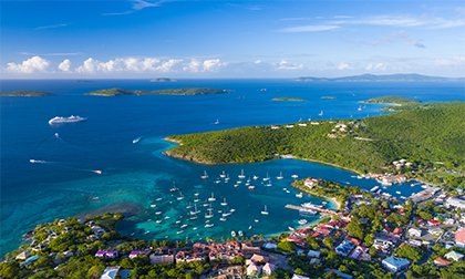 Virgin Islands Aerial View — Largo, FL — Serenity Travel