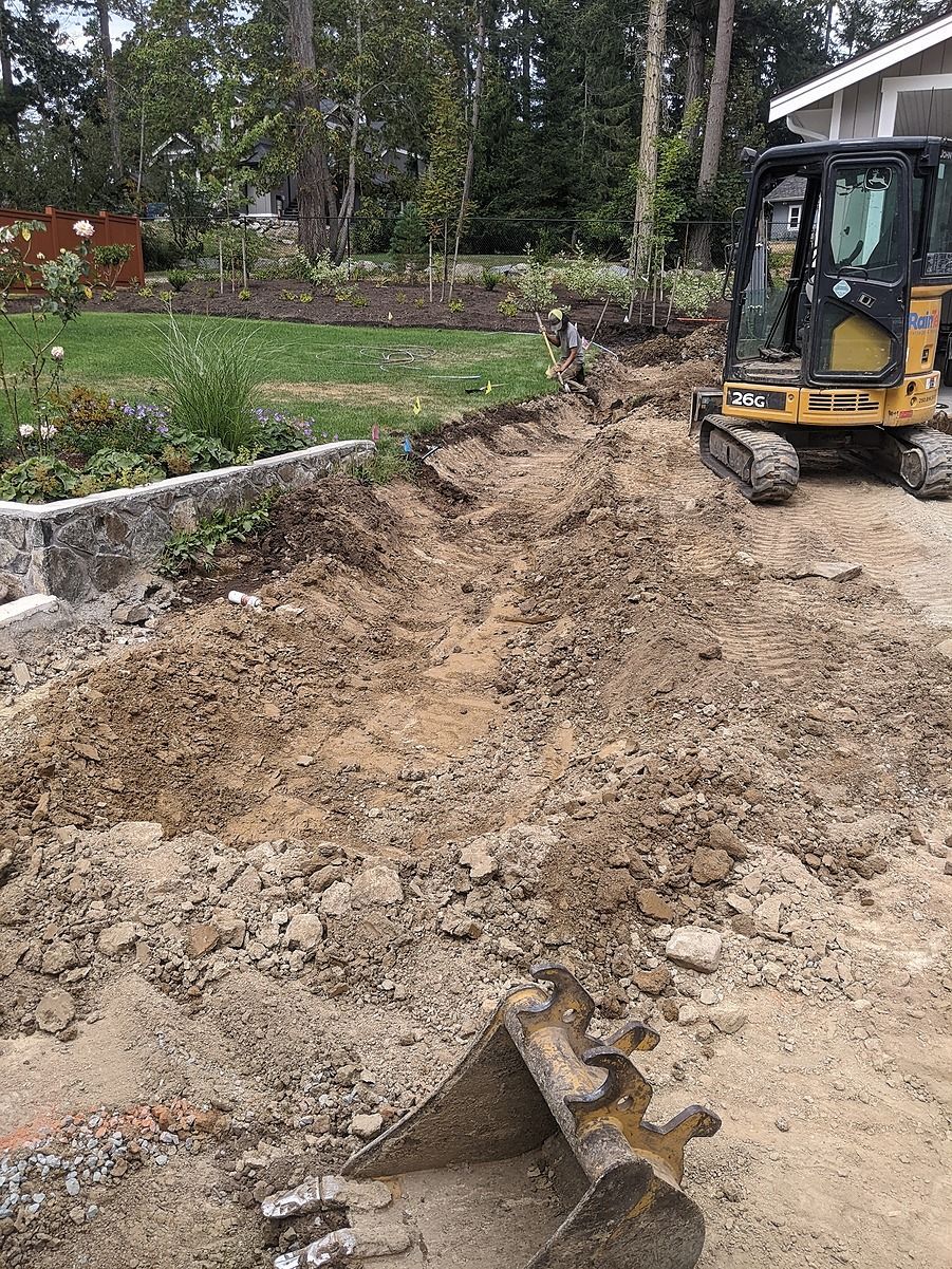 excavating landscape