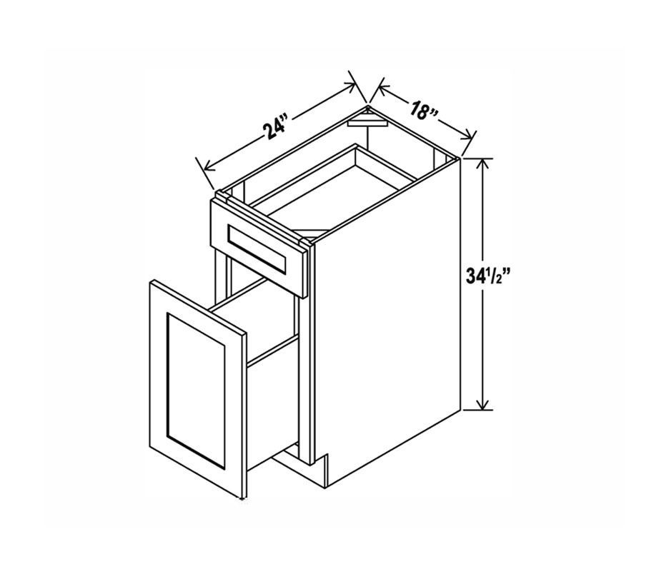 Base Waste Basket Cabinet