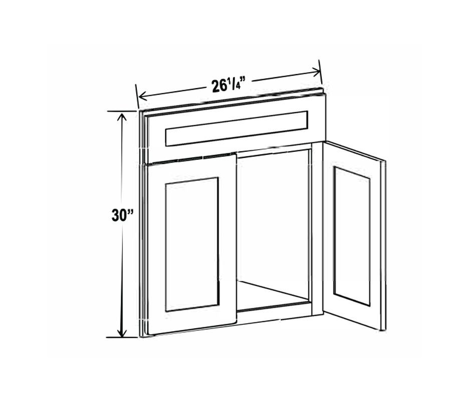 Corner Sink Base Front