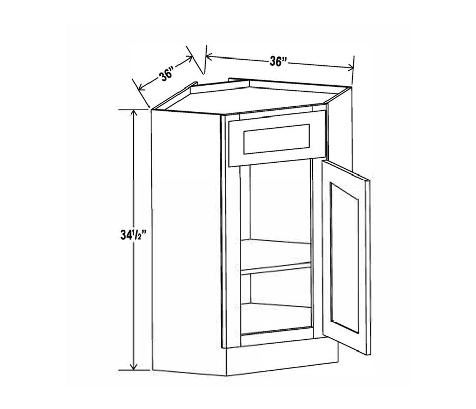 Corner Sink Base Cabinet