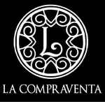 Logotipo blanco sobre fondo negro: círculo adornado con