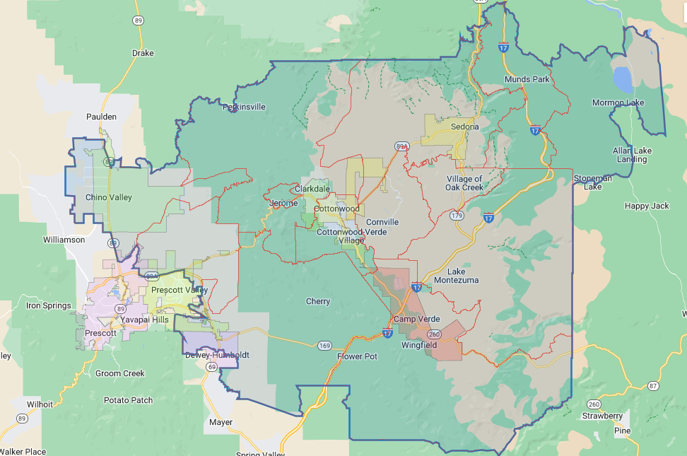 Sedona Service Area - Sedona, AZ - Cooler Tymes LLC