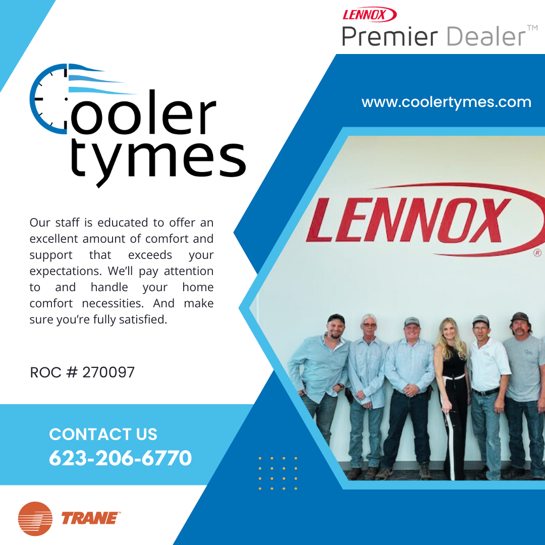 A Group Of People Standing In Front Of A Lennox Sign - Sedona, AZ - Cooler Tymes LLC