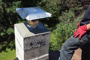 Pictures of Chimney Installation in Stages