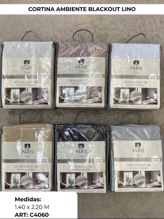 CORTINA AMBIENTE BLACKOUT LINO