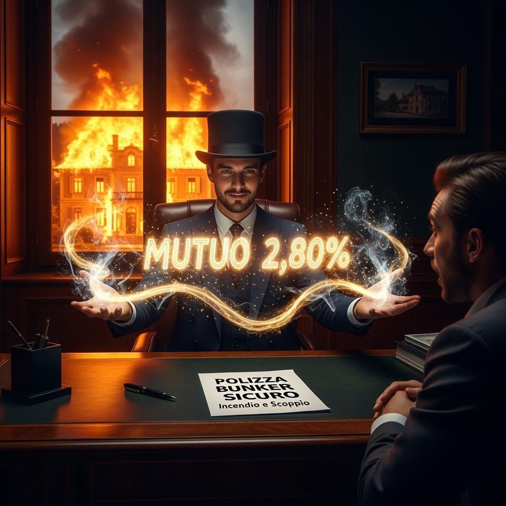 Bancario offre tasso al 2,80% mentre una casa brucia: i rischi nascosti della polizza mutuo