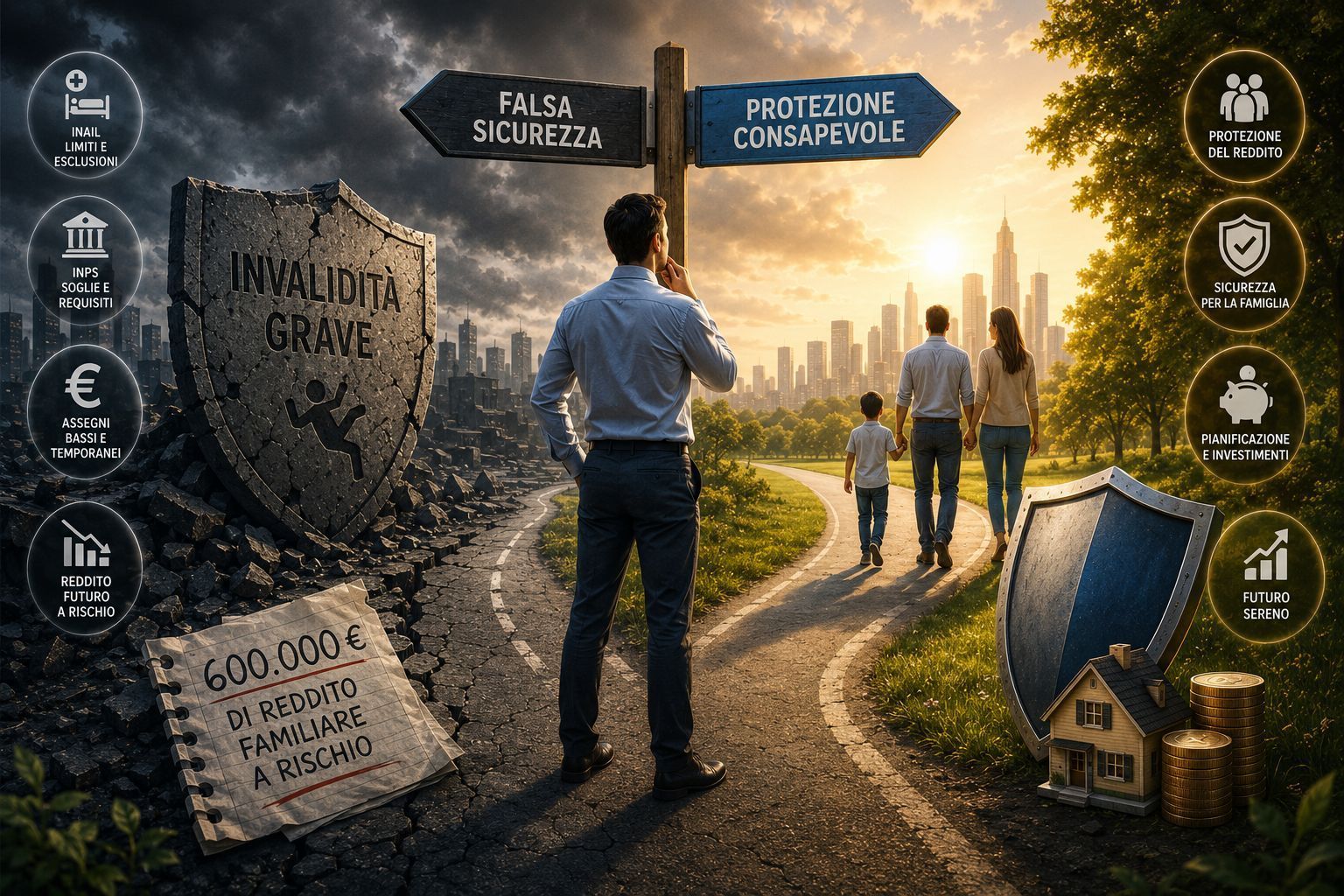 Contrasto tra rischi di invalidità e sicurezza tramite autoproduzione per un dipendente