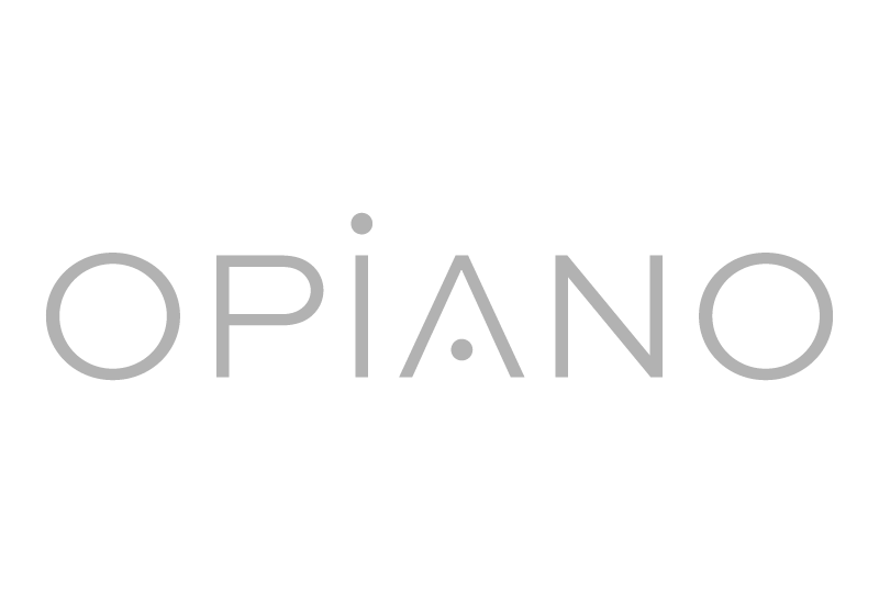 Um logotipo de uma empresa chamada opiano em um fundo branco.