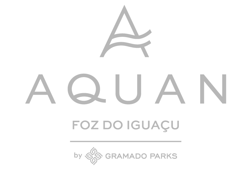 Logotipo para aquan by Gramado Parks em fundo branco.