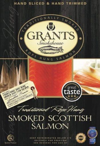 GRANTS TRADITIONAL ROPE HUNG SMOKED SCOTTISH SALMON