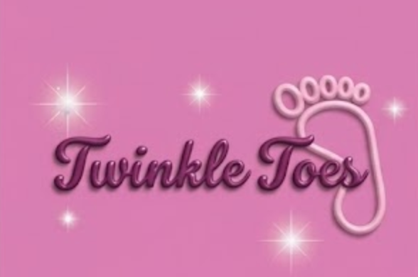 A pink background features the cursive purple text 