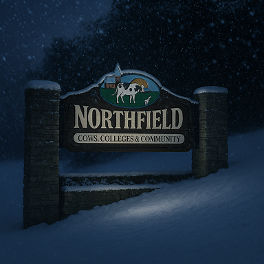 Sign for Northfield, Minnesota, 