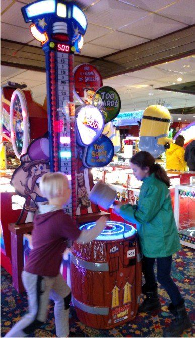 The Amusements in Westward Ho! with slot machines and penny pushers