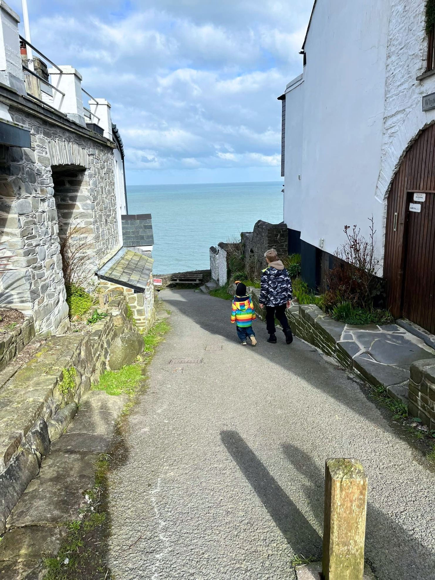 The path to Bucks Mills beach can be steep in places but well worth making the effort