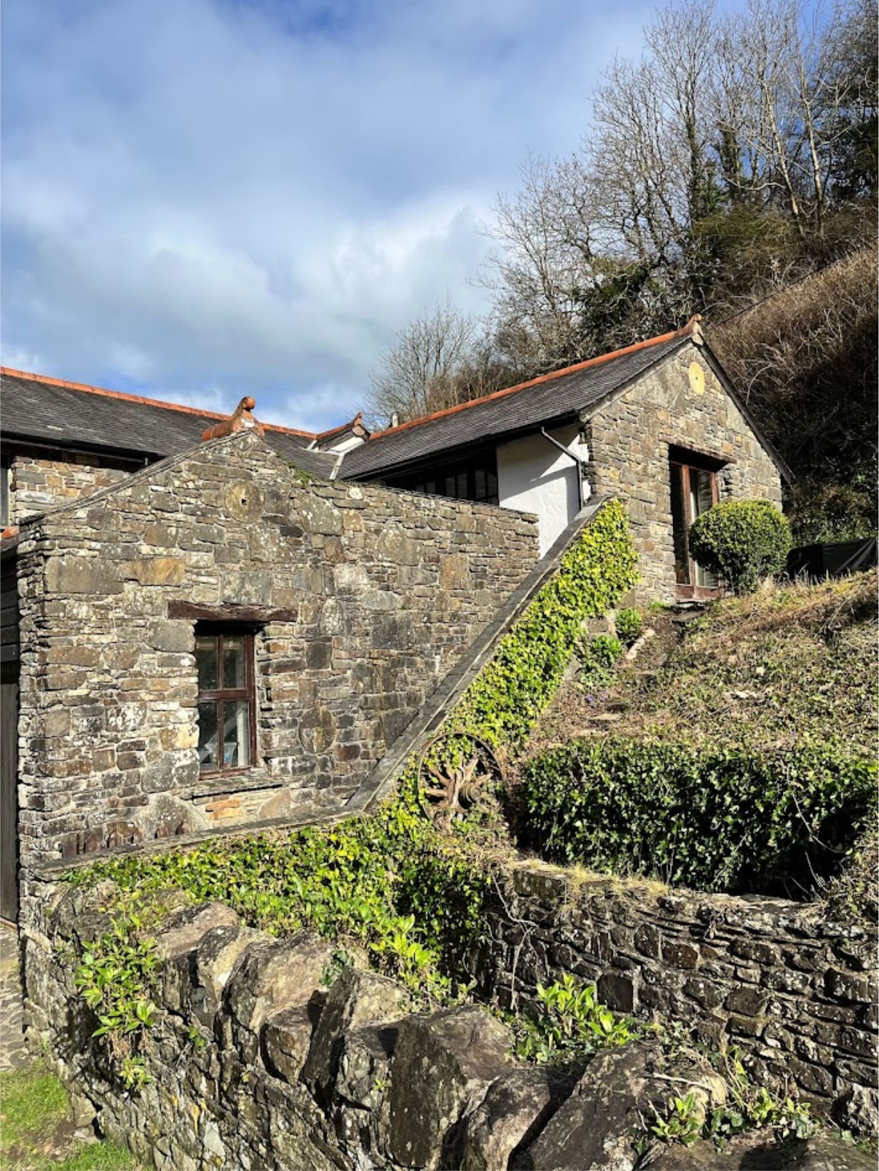 Most of the cottages in Bucks Mills are made from old stone work adding to the charm of this little village in North Devon