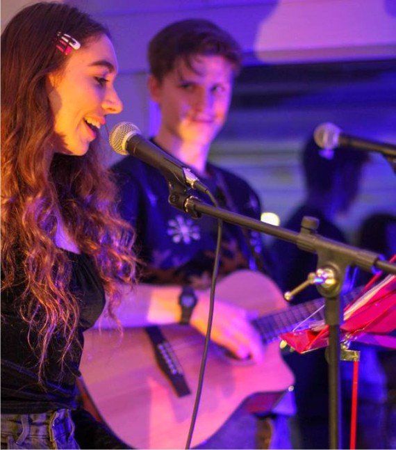 Cherry Circus at the Christmas Light Switch on in Westward Ho!