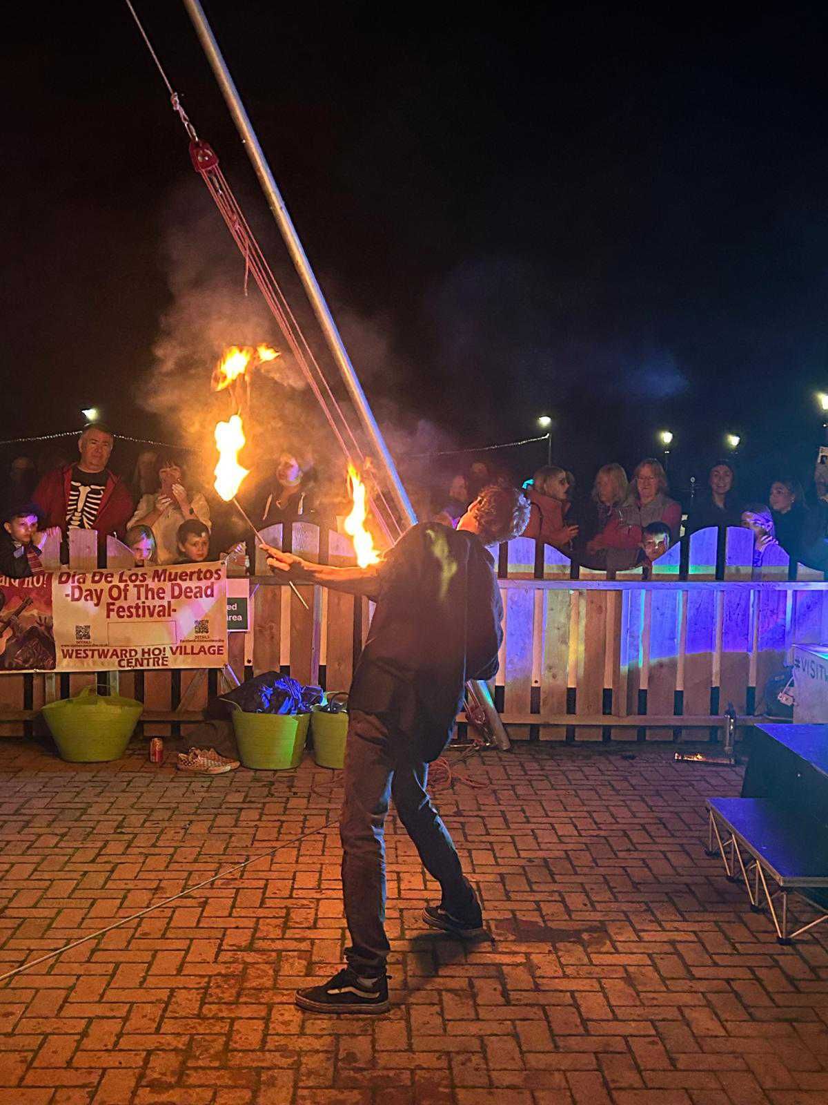 Events at Westward Ho! are really fun and well attended. The Day Of The Dead festival is held at the end of October and has fire performers, circus acts and singers