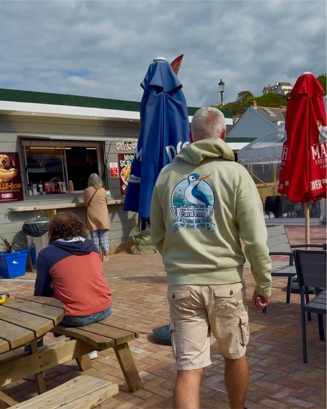 The Guillemot Gardens is an open air music venue with plenty of cover too just in case! A great place to eat and drink with friends.