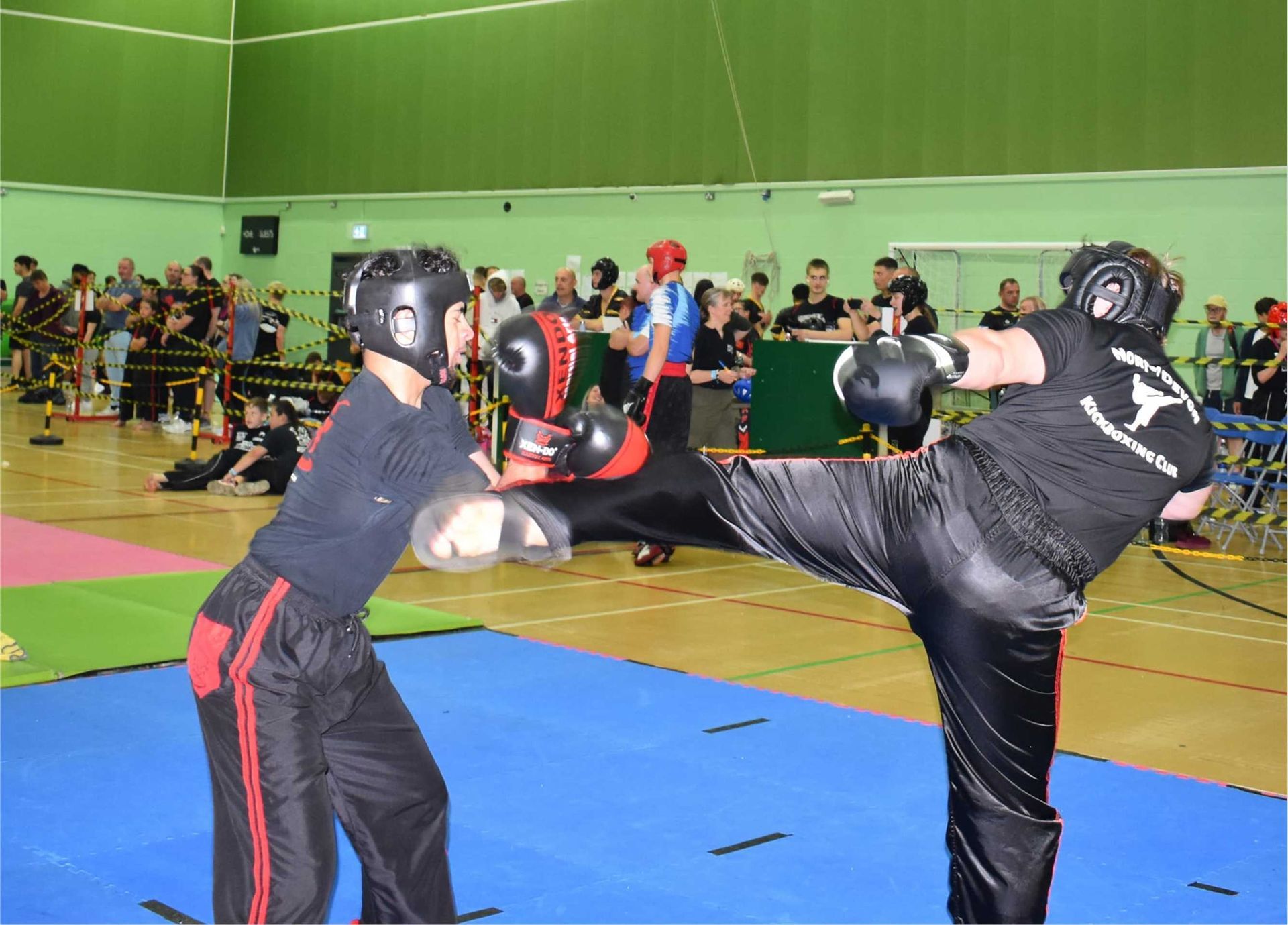 Natham at the WUMA UK national championships in Worcester. North Devon Kickboxing did do well and our fighters showed great spirit and respect to those around them. We train great martial artists.