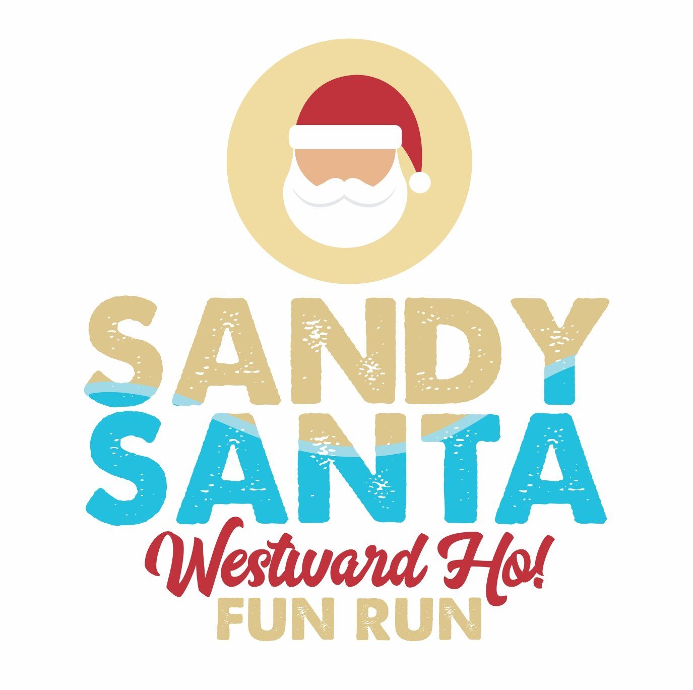 Westward Ho! Sandy Santa Fun Run on the beach