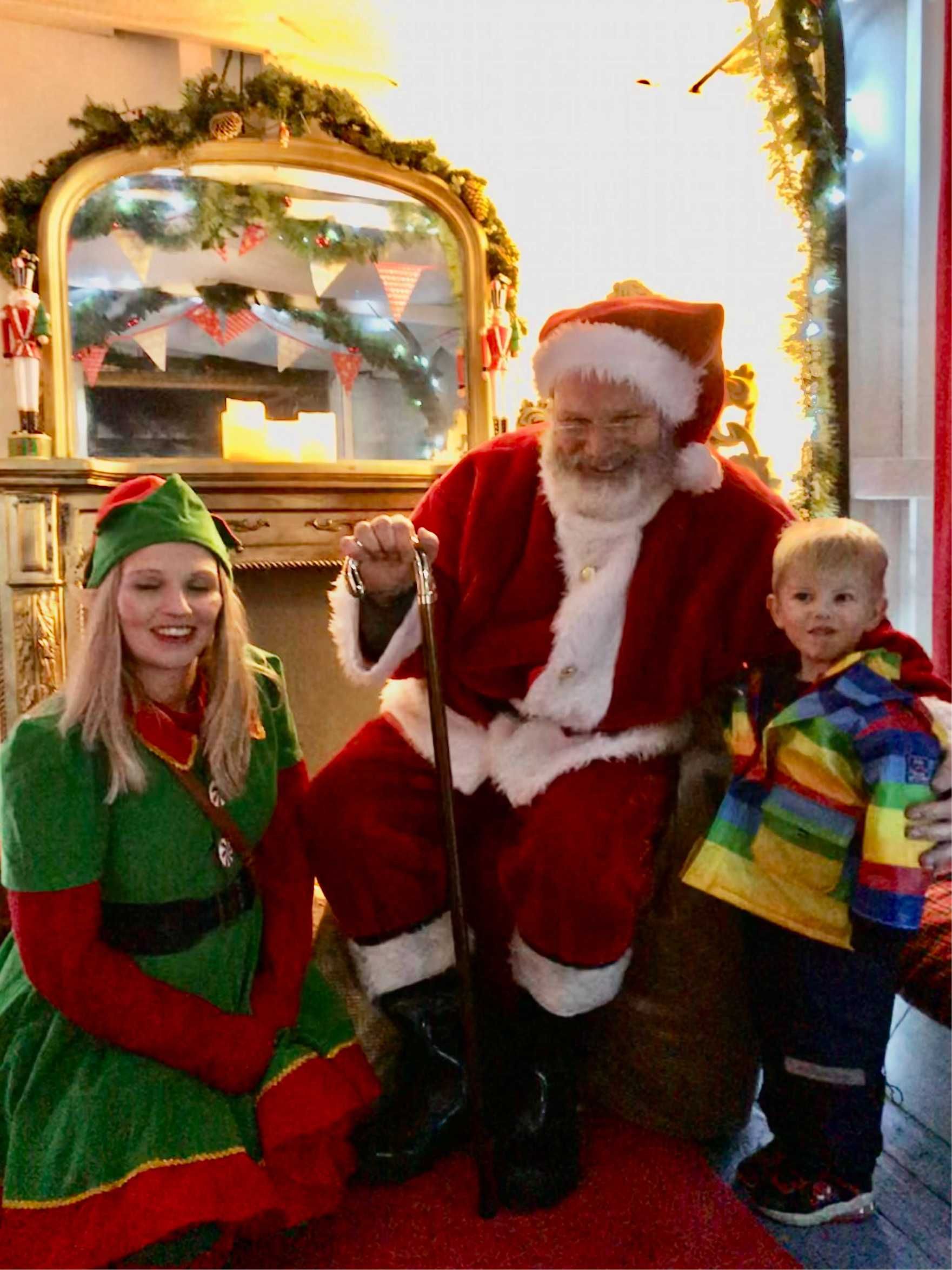 Father Christmas at Westward Ho! in Devon in his grotto for the Westward Ho! Ho! Ho! event