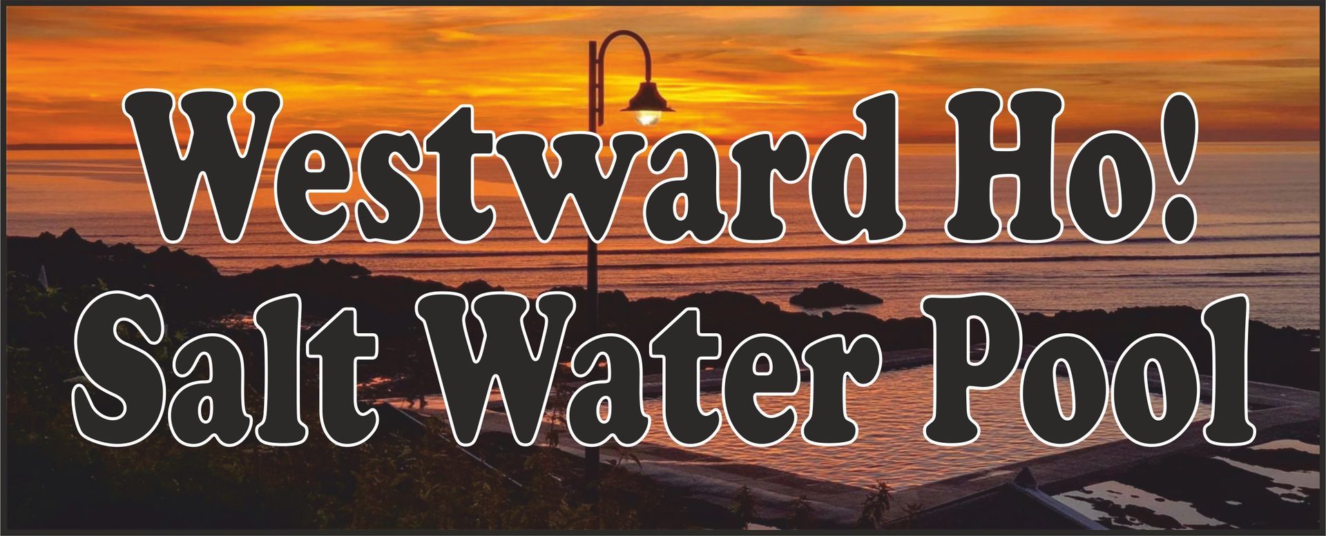 The sea water swimming pool in Westward Ho! attracts many users from cold water dippers, casual swimmers to kids playing in the sunshine in the summer months. It's a perfect asset to the village.