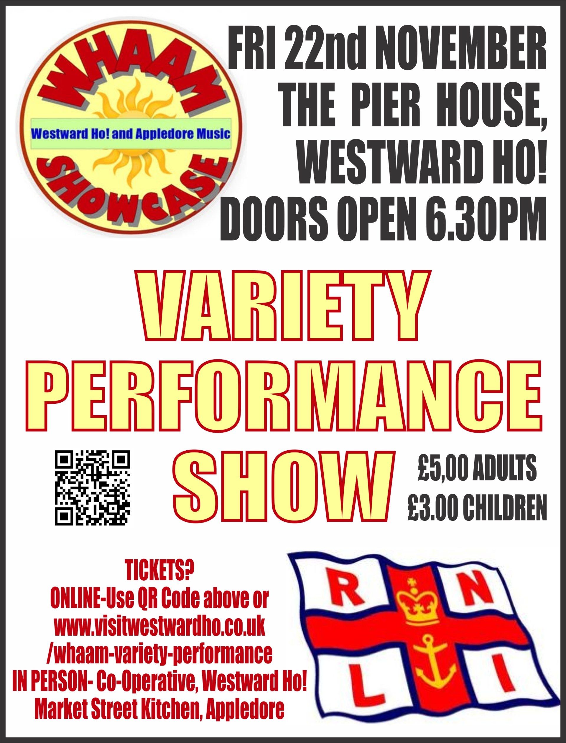 WHAAM Variety performance at The Pier House Westward Ho!