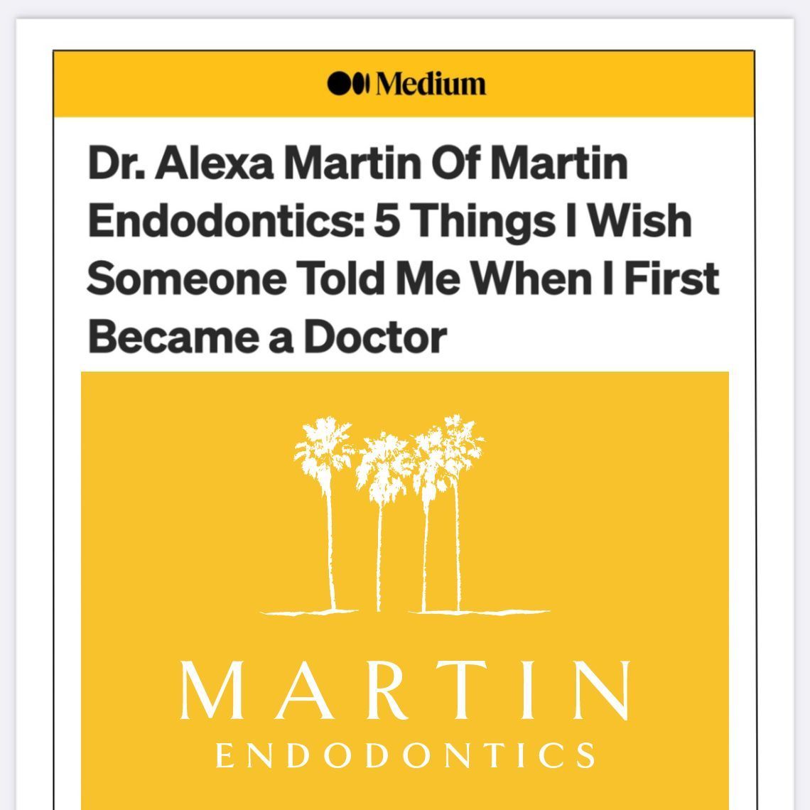 Dr Martin Endo 5 Things I Wish I knew