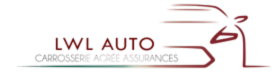 A logo for lwl auto carrosserie avec assurances