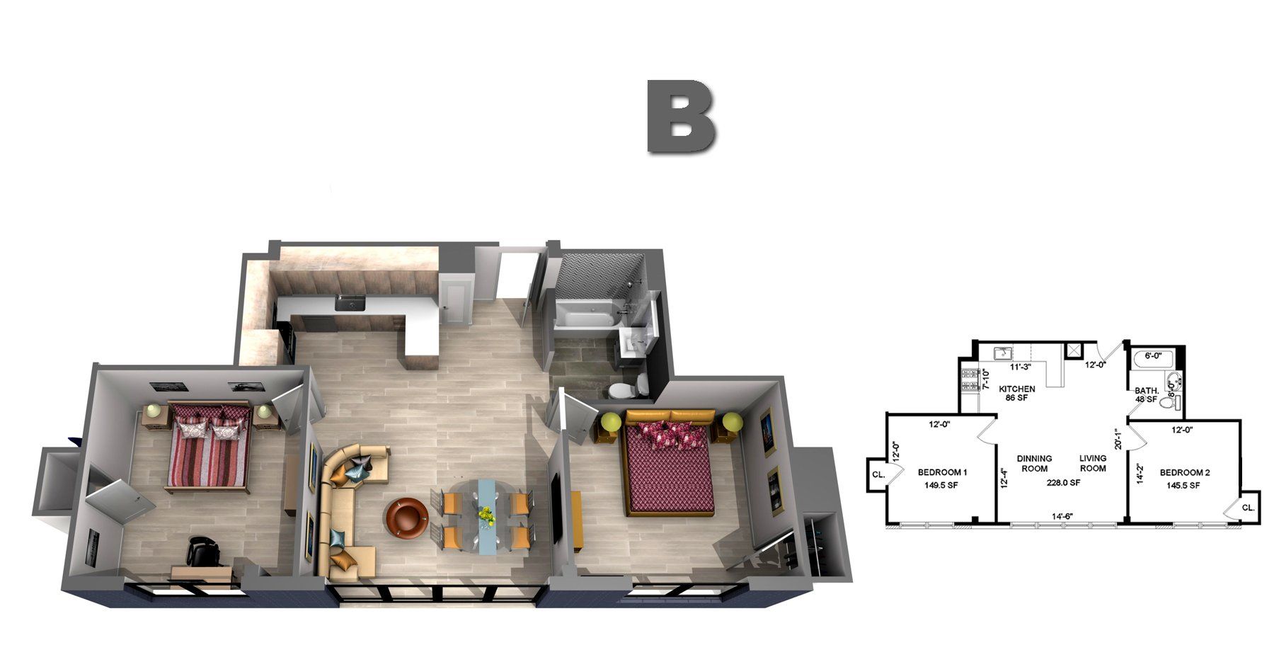 Floor Plan B