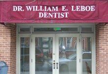 Front Door of Office of Dr. William E. Leboe — Dentistry in Baltimore, MD