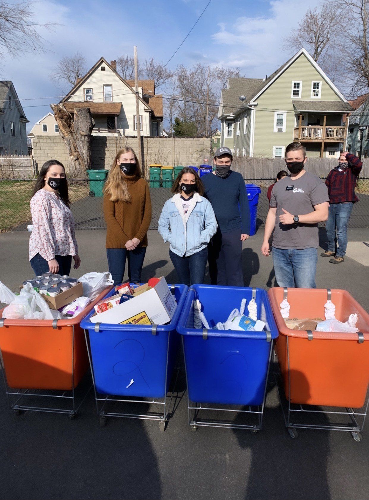 MBK in Holyoke, MA delivers Thanksgiving Dinner to Gray House