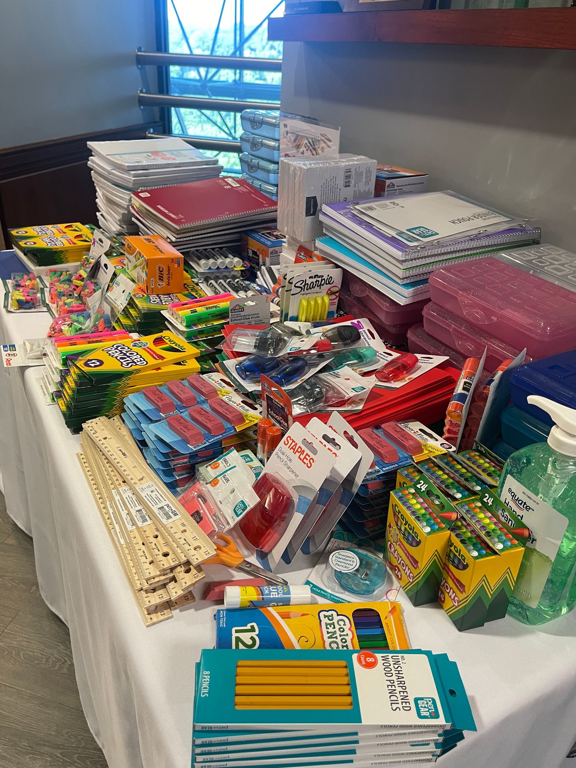 Stuffing the Bus with United Way of Pioneer Valley and team MBK