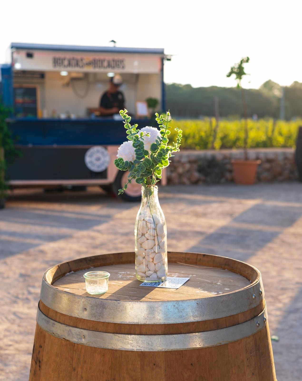 Detalles decoración evento.