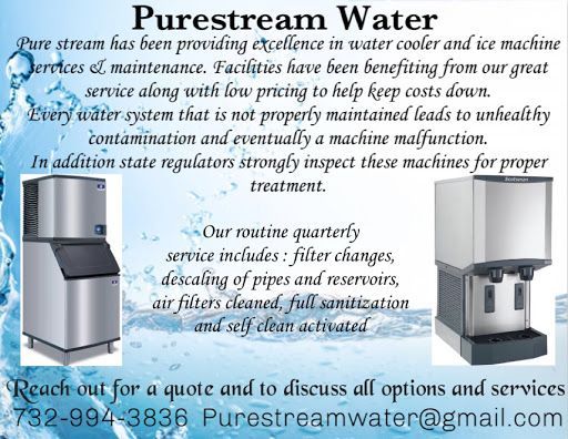 Purestream water has been providing excellence in water cooler and ice machine services and maintenance