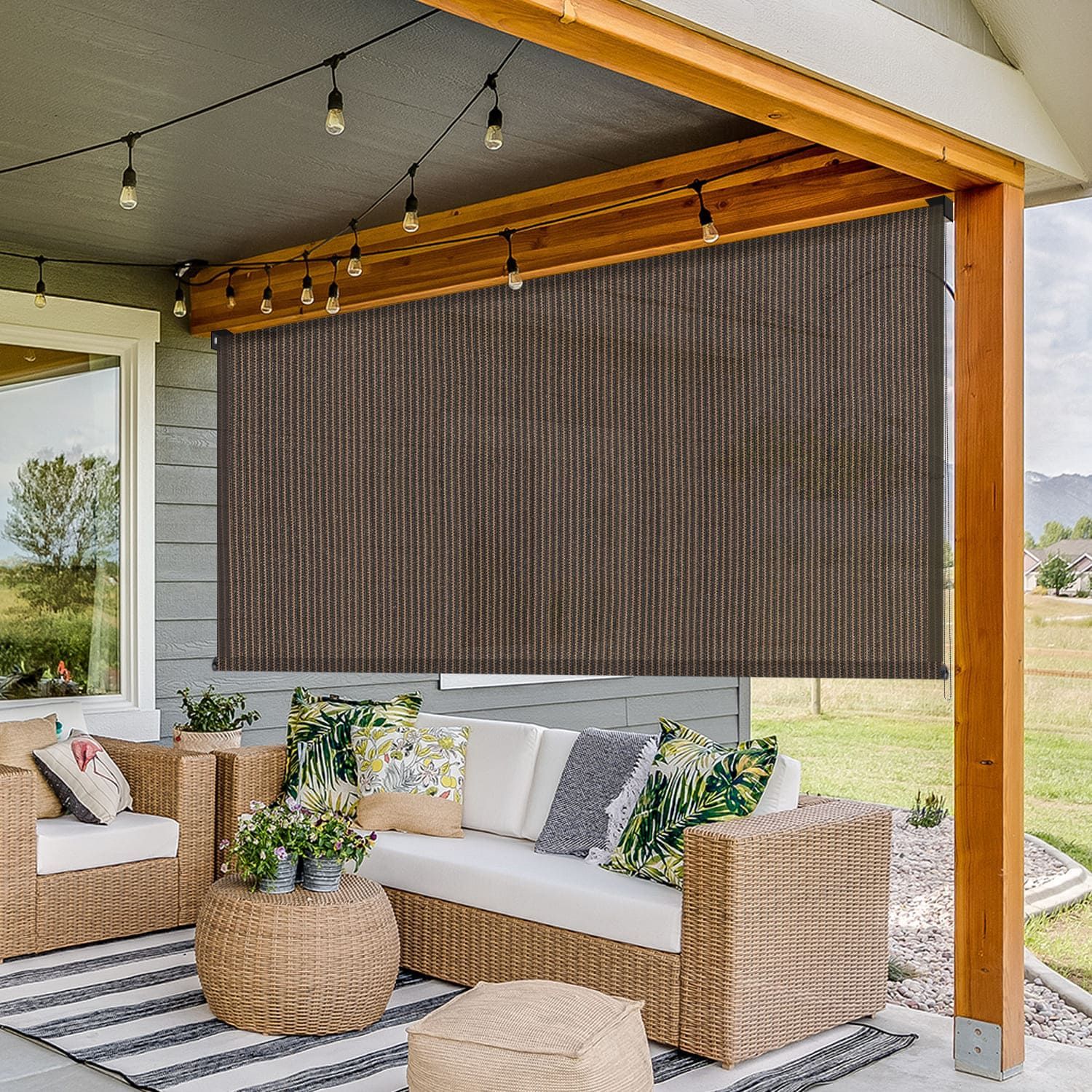 Wind and Rain-Resistant Porch Blinds