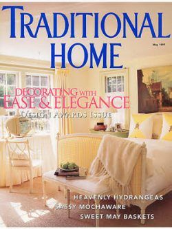 A magazine cover for traditional home decorating with ease and elegance