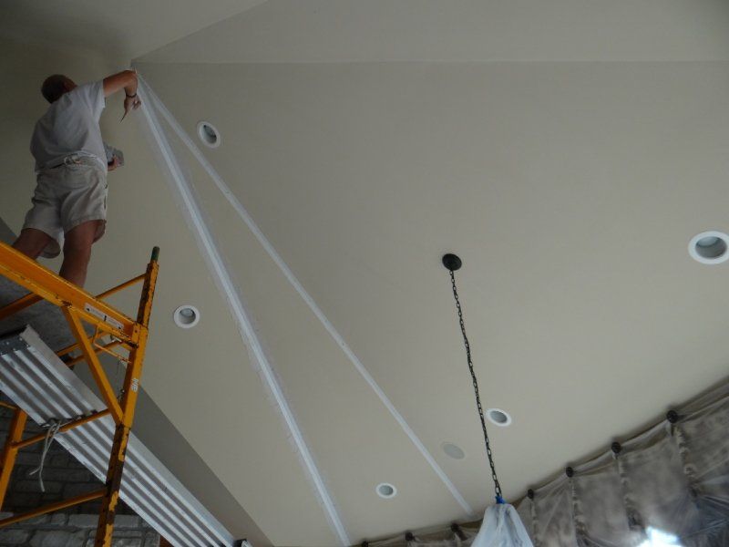 View of vaulted ceiling